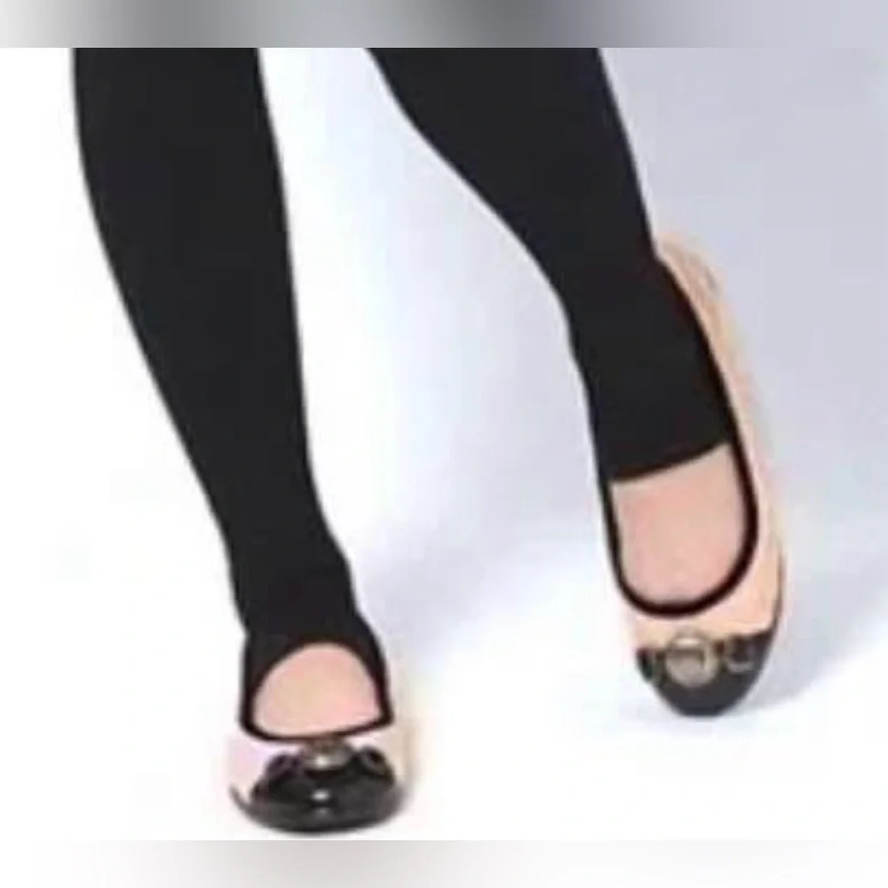 Hunter Black and Beige Quilted Women's Flats - Picture 3 of 7